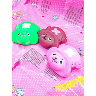 SQUISHY bánh mặt chopper one piece kèm móc khóa