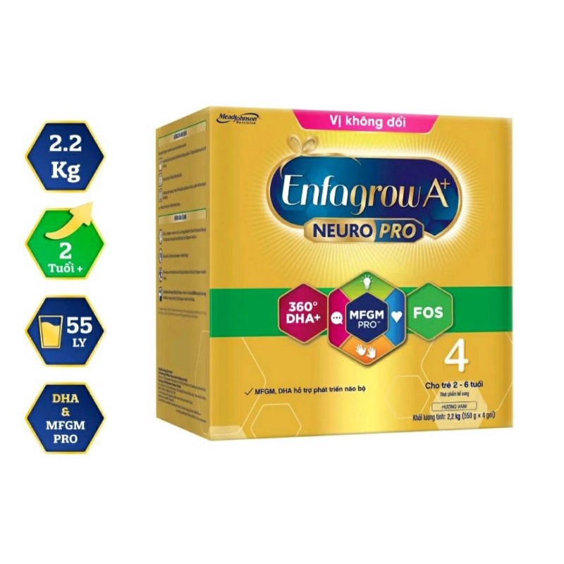 Enfagrow A+ Neuropro số 2/3/4 lon 1,7kg / hộp giấy 2,2kg