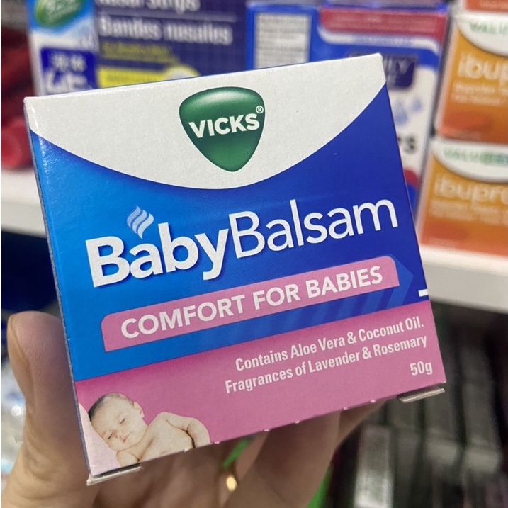 Dầu thoa giữ ấm Vicks Baby Balsam hộp 50g