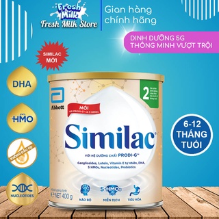 Sữa bột similac 2 400g hương vani dinh dưỡng 5g fresh milk store