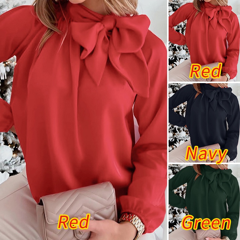 Áo kiểu ZANZEA cổ tròn tay phồng màu trơn thanh lịch phong cách Châu Âu cho nữ