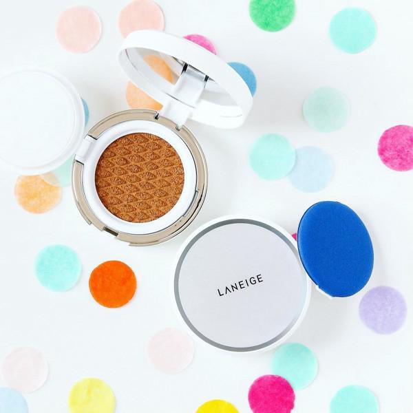 Phấn nước Cushion BB Laneige 5g minisize siêu mịn mỏng thẩm thấu da tông 21 trắng sáng tự nhiên