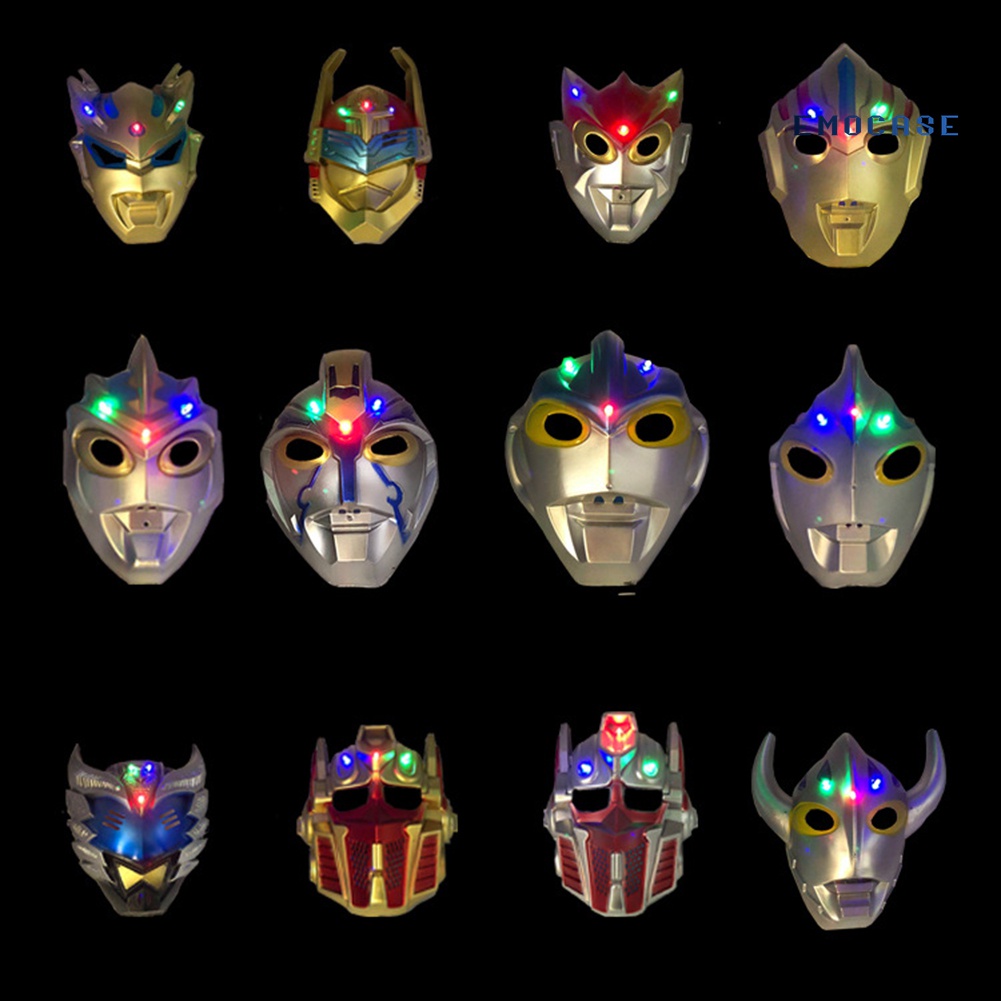 Mặt Nạ Hóa Trang Ultraman Có Đèn LED Độc Đáo Cho Bé