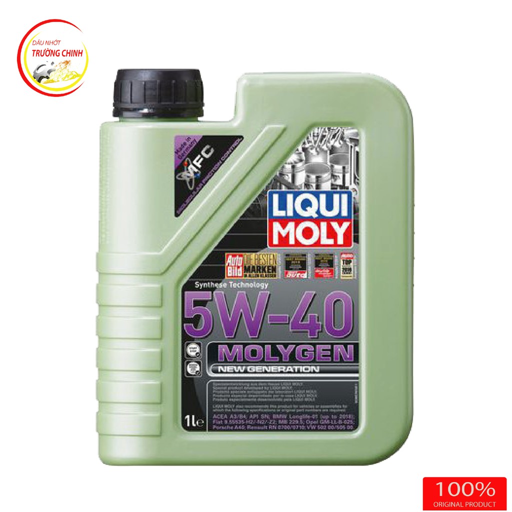 [Mã LT50 giảm 50k đơn 250k] Nhớt Liqui Moly Molygen 5W40 dành cho xe ga, xe ô tô 1L