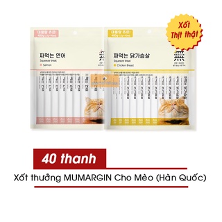 Súp Thưởng Cho Mèo - Sốt Thịt Meowow Mumargin (Hàn Quốc) Thơm Ngon, Dinh Dưỡng - Gói 40 thanh