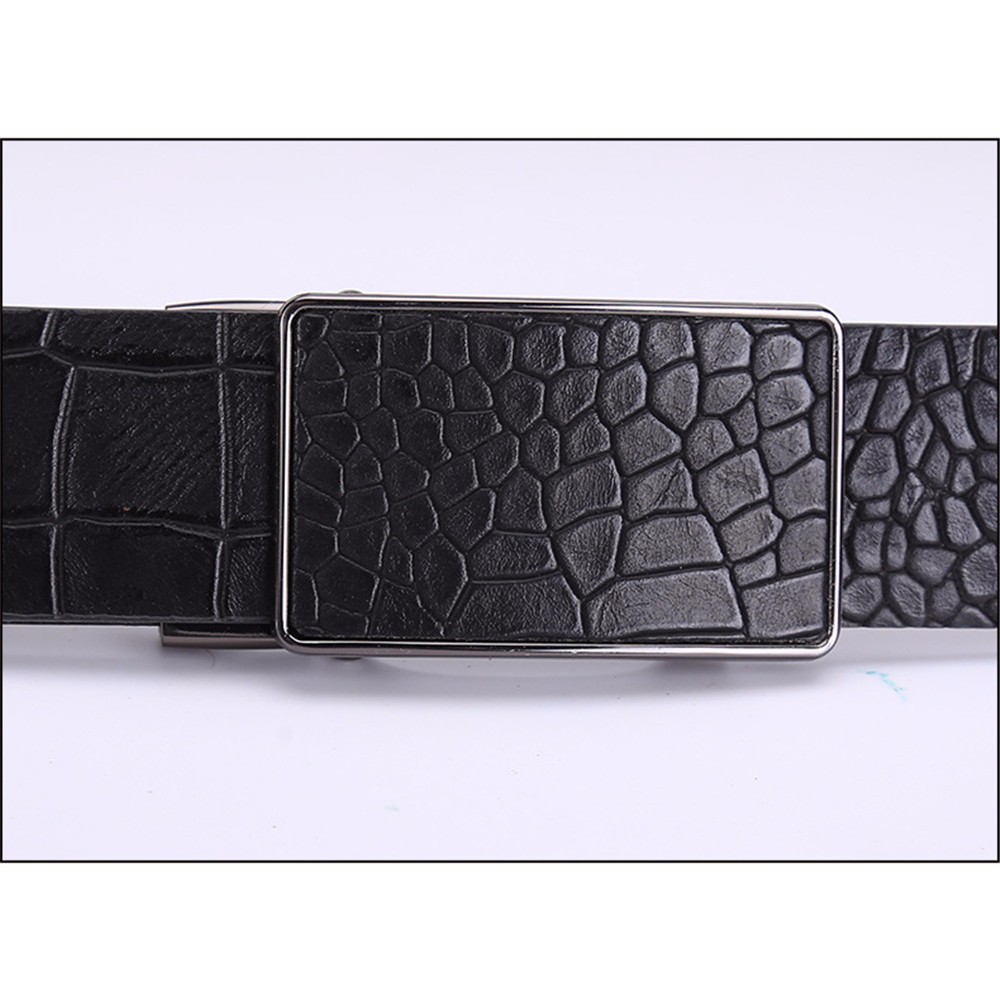 ( Hàng chất - Gía Ngất ) Dây nịt da vân cá sấu xịn - Khóa tự động phủ da nguyên miếng Hàng Hiệu