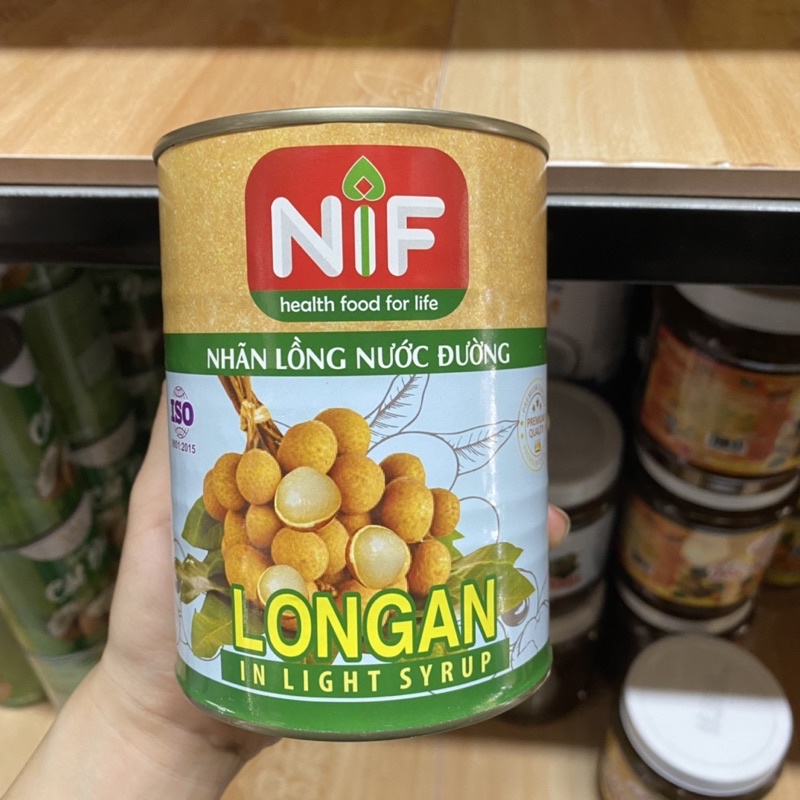 Nhãn Ngâm Nước Đường Nif lon 560g