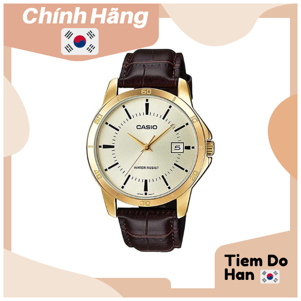 Đồng Hồ Nam Casio MTP-V004GL-9AUDF Dây Da Bill Hàn