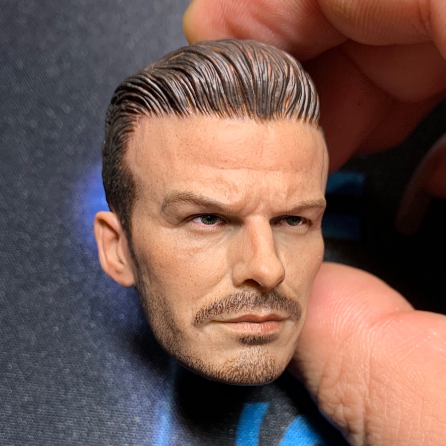 Mô hình đầu David Beckham nam tỉ lệ 1/6 12"