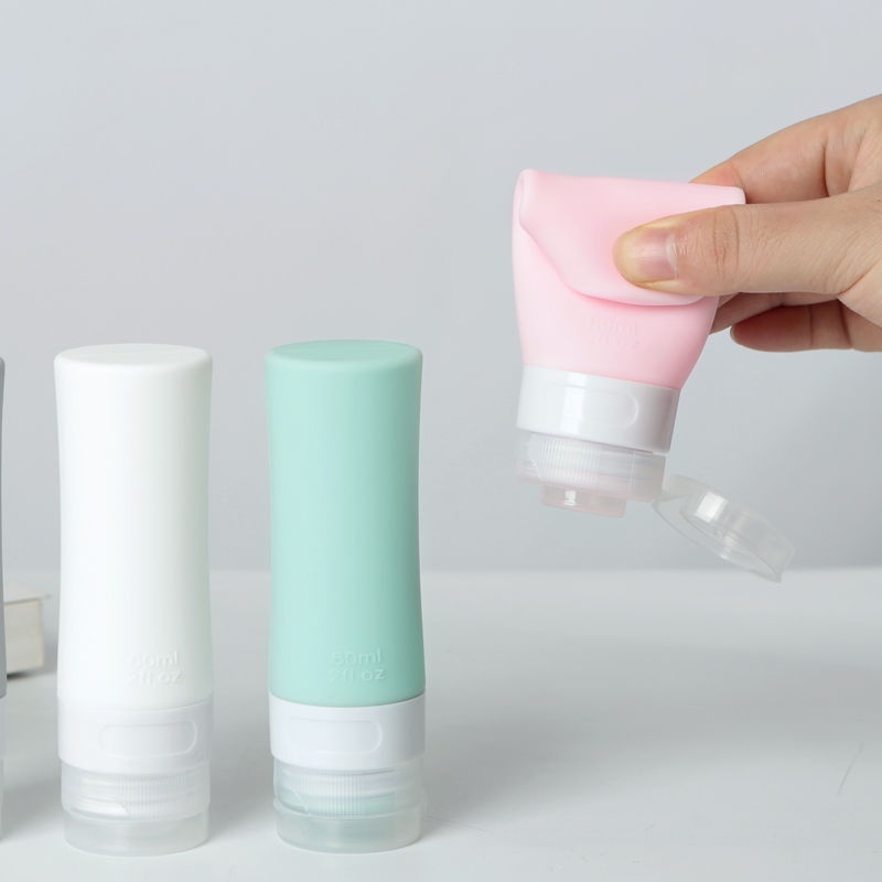 Set 3 Chai Silicone Đựng Mỹ Phẩm Tiện Lợi Khi Đi Du Lịch