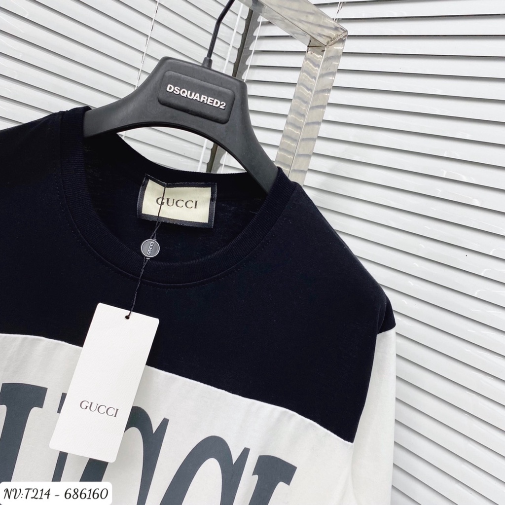 Áo Phông Nam Gc In Hình Logo Cao Cấp - Áo Thun Nam Nữ Gu.cci Chất Vải Cotton Mát Mịn