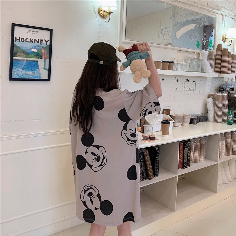 Sleep Female Summer 2021 New Short Sleeve Thin Home Clothing Korean Version Of Loose Big Chi Fat Mm Pajamas Female Home