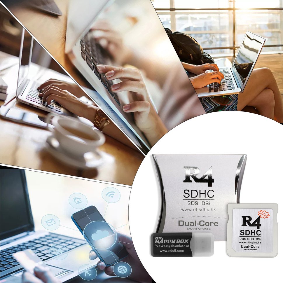 【SUN】R4 SDHC Adapter Secure Digital Memory Card  Burning Card Game Card Flashcard