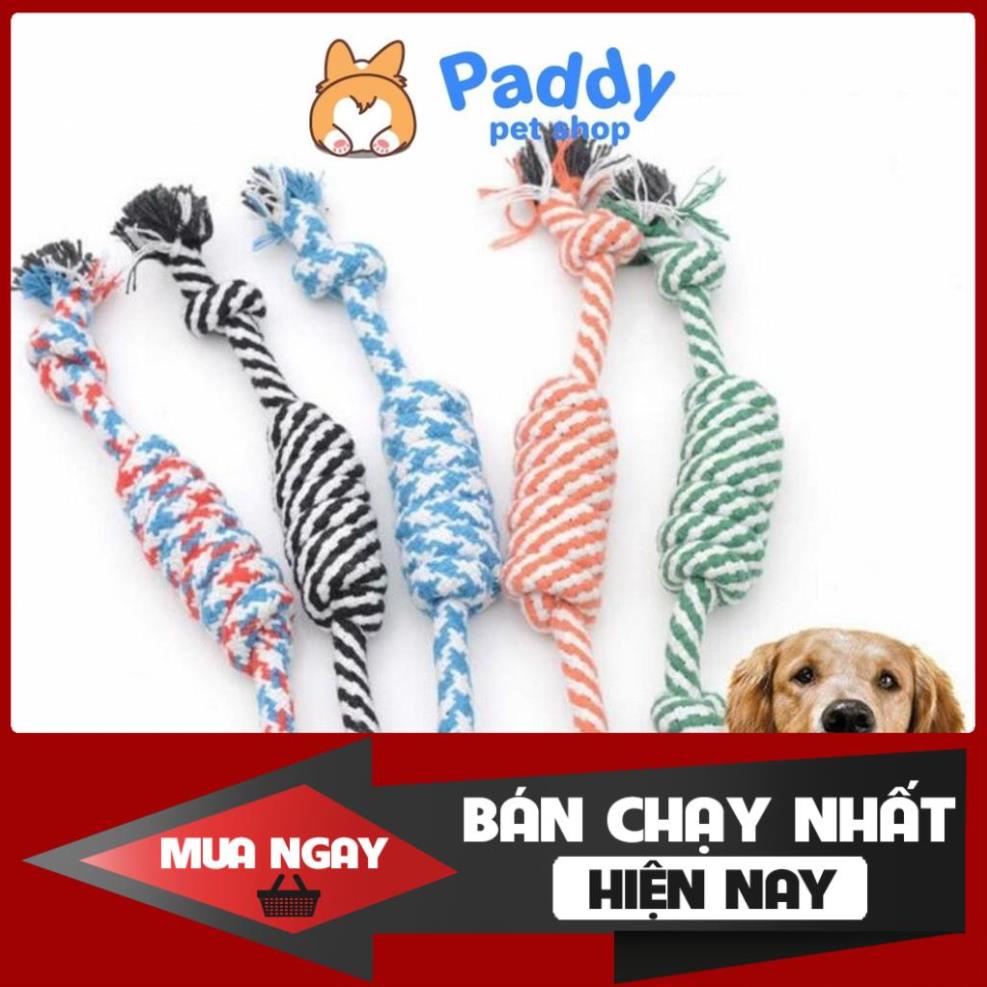 Dây Thừng Bện Nhiều Màu Đồ Chơi Nhai Gặm Cho Chó