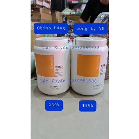 Hấp dầu sữa Nutri Fanola hũ lớn 1500ml chính hãng, kem ủ phục hồi siêu thơm suôn mềm bóng mượt giữ màu phủ lụa💋