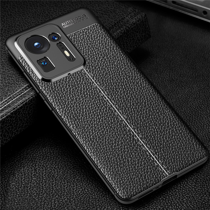 Ốp Điện Thoại TPU Silicon Phối Da PU Mềm Bảo Vệ Toàn Diện Sang Trọng Cho Xiaomi Mi Mix 4 Mix 3