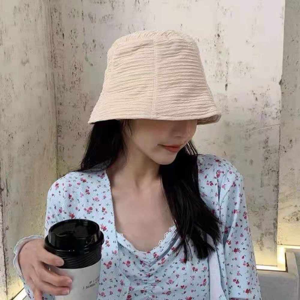 Mũ bucket vành cụp basic Hàn Quốc chất liệu cotton dành cho nữ - Hot shop