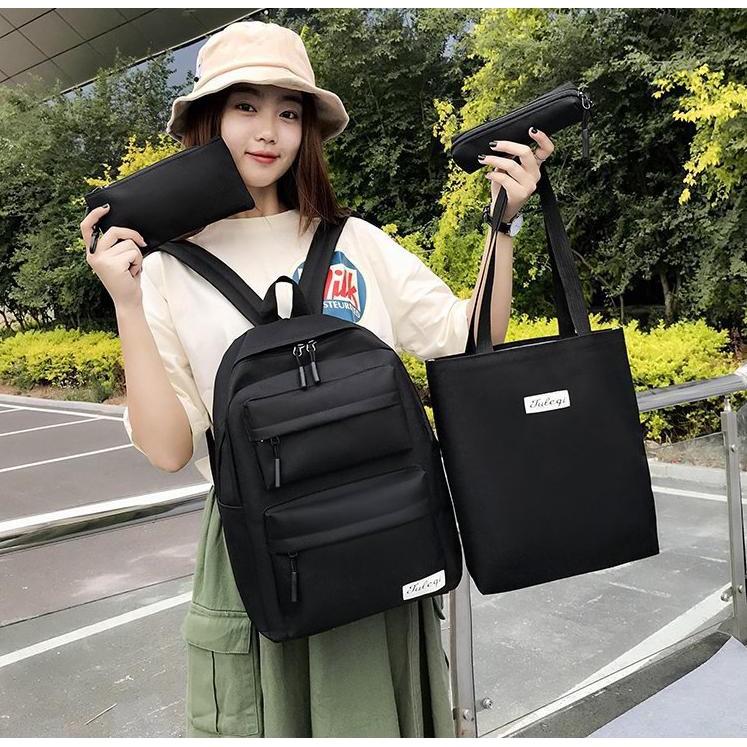 Set 4 Balo thời trang balo Đi Học,Balo Hot,Balo combo 4 món Xinh,Balo Đa Năng,Balo Da balo Kute, Balo Nu