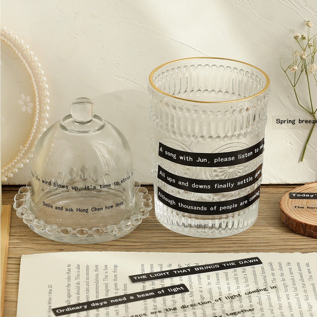 S72 - Set 20 stickers giấy/PET chống nước chữ câu quotes tiếng Anh trang trí sổ bullet journal, junk journal