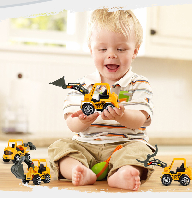 Set 6 Xe Đồ Chơi Khám Phá Kỹ Thuật Dành Cho Bé Trai