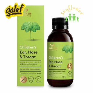 Siro Tăng Đề Kháng Tai Mũi Họng Harker xanh lá Herbals Children's Ear Nose & Throat Herbal Syrup 150ml