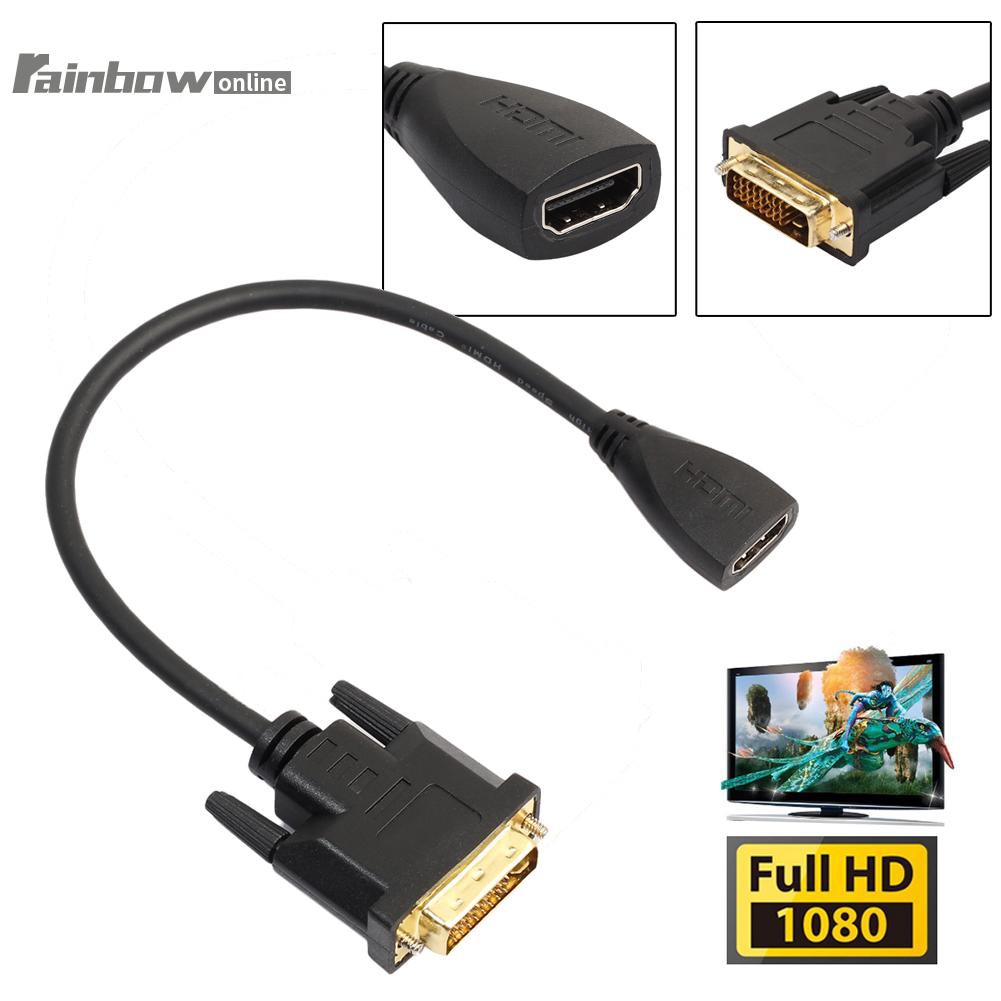 Cáp Chuyển Đổi Dvi-d 24 + 1 Pin Sang Hdmi Cho Hdtv 1080p