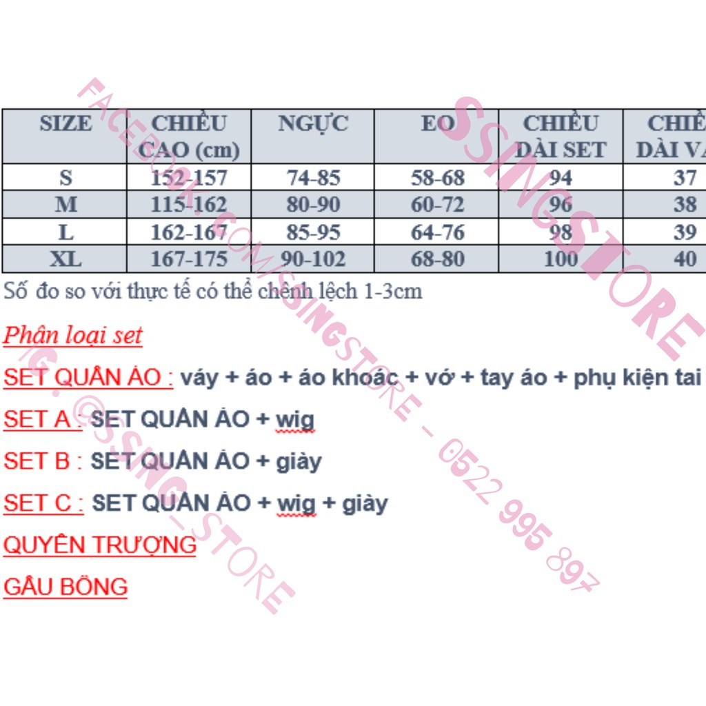 Set COSPLAY Miku Hatsune Snow quần áo tuyết hatune kimono vocaloid