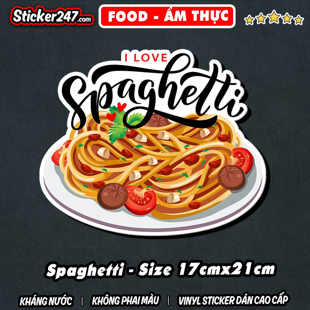 Sticker hình dán ẩm thực 𝑭𝒓𝒆𝒆𝒔𝒉𝒊𝒑 trang trí quán ăn, decor quán, xe bánh mì, bánh cá, bánh trứng, lẩu, spaghetti