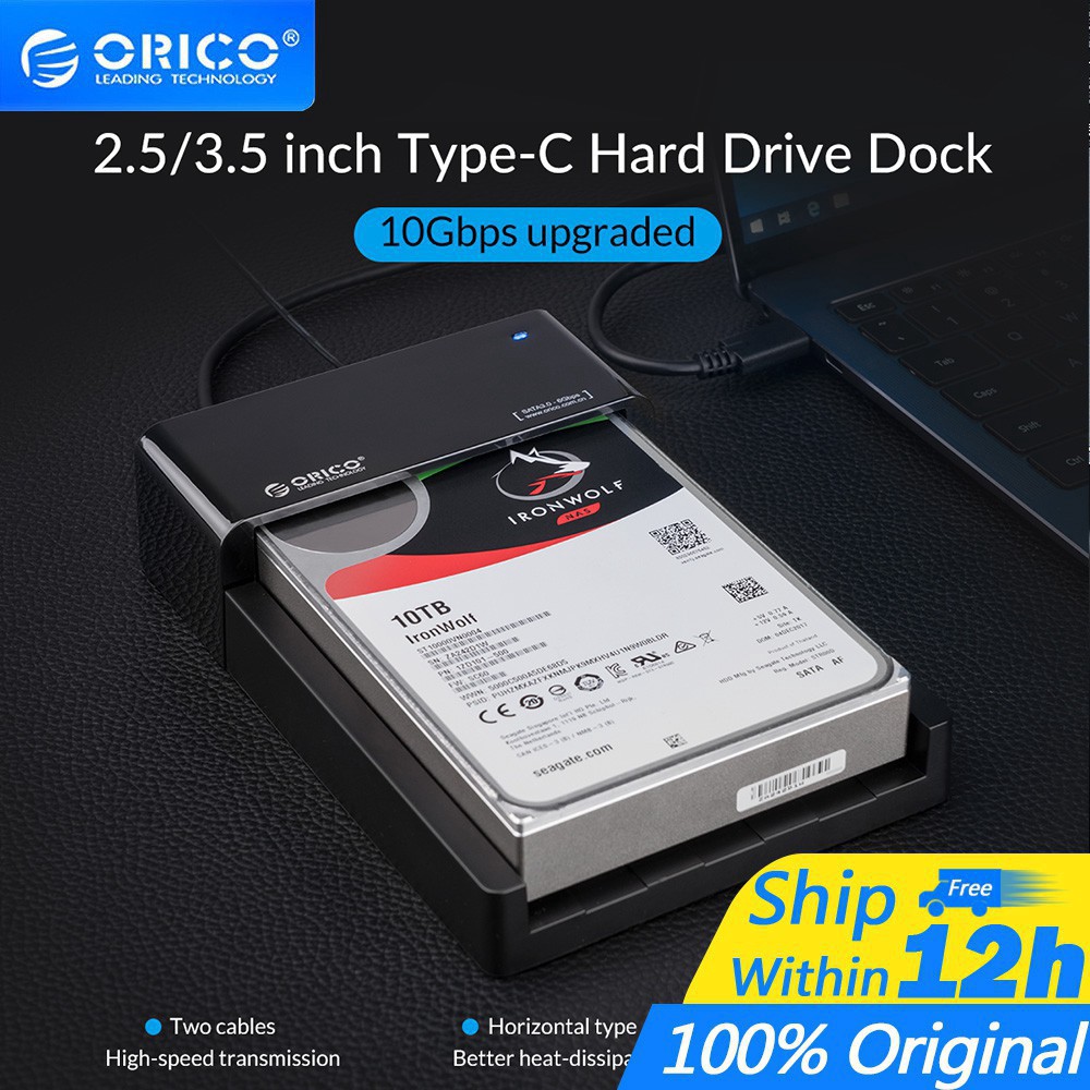 [ORICO] 2.5 3.5 inch Box Ổ cứng Hộp đựng ổ cứng phổ cập HDD SSD SATA sang USB 3.0 5GBPS Bộ chuyển đổi SSD Tốc độ cao Hộp đựng bên ngoài (6518)