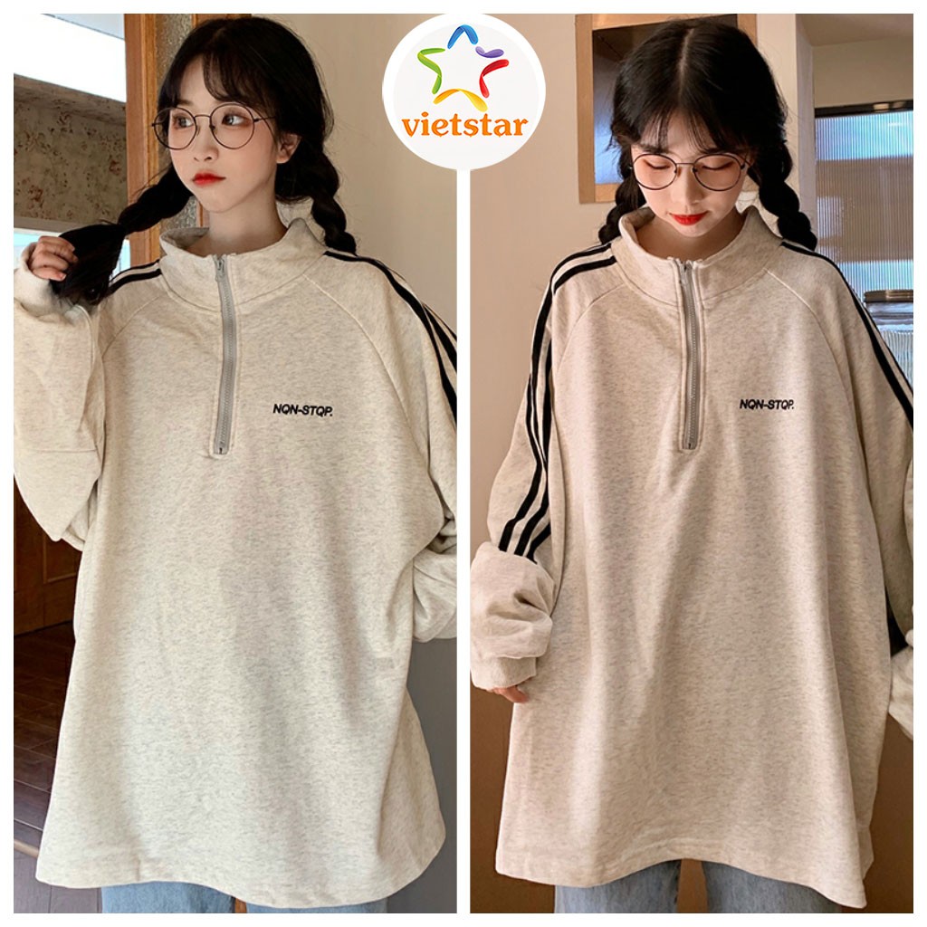 Áo Sweater chất nỉ NONSTOP áo polo khóa kéo hot trend_VIETSTAR | WebRaoVat - webraovat.net.vn