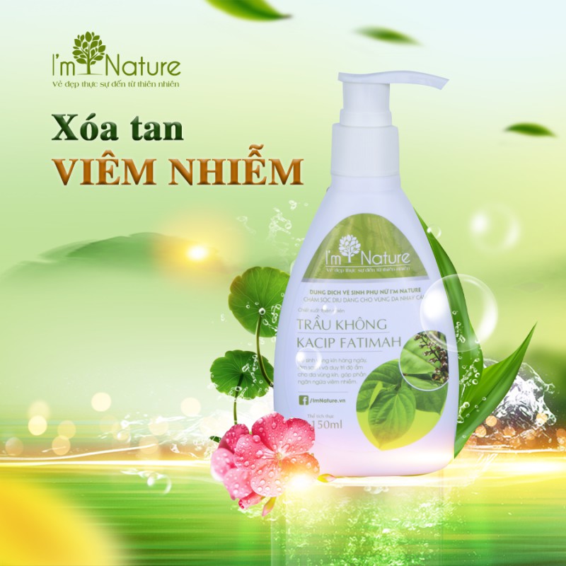 Dung Dịch Vệ Sinh Phụ Nữ Trầu Không I'm Nature 150ml