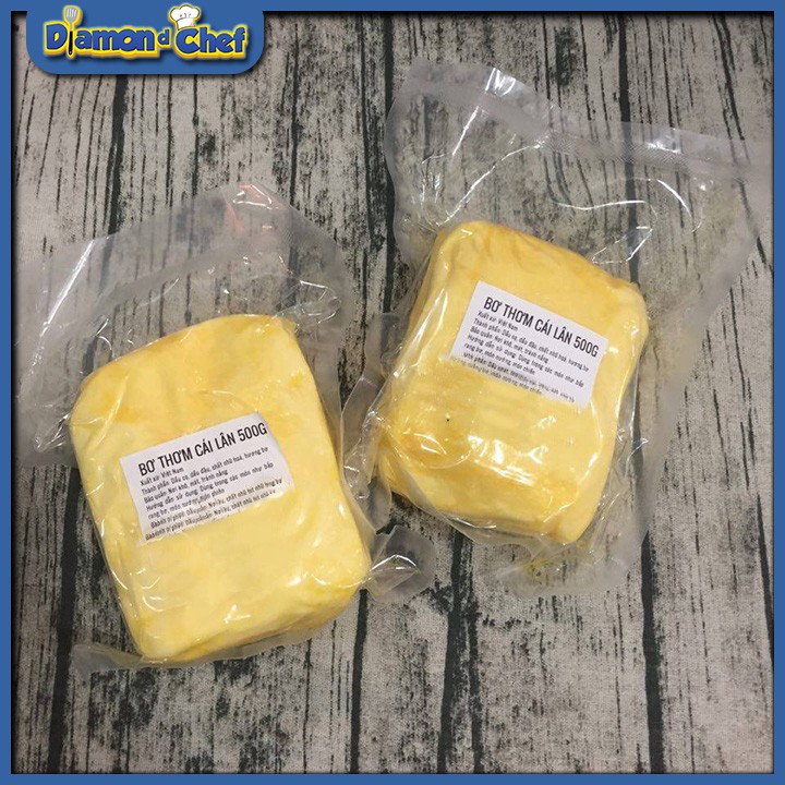 Bơ thơm Cái Lân gói 200g, 500g làm bắp rang bơ, làm bánh (bơ nhạt thực vật)