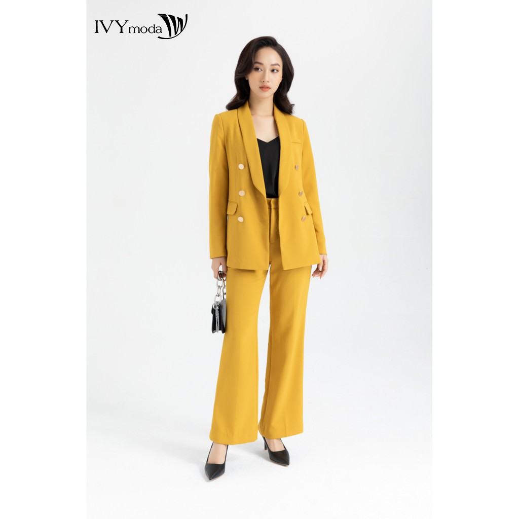 [NHẬP WABRTL5 GIẢM 10% TỐI ĐA 50K ĐH 250K ]Áo Vest nữ 6 khuy thiết kế IVY moda MS 67C6013