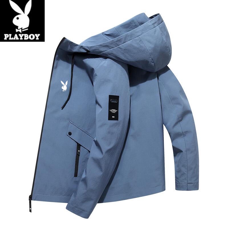 Áo Khoác Hoodie Playboy Dáng Rộng Phong Cách Hàn Quốc Trẻ Trung Cho Nam