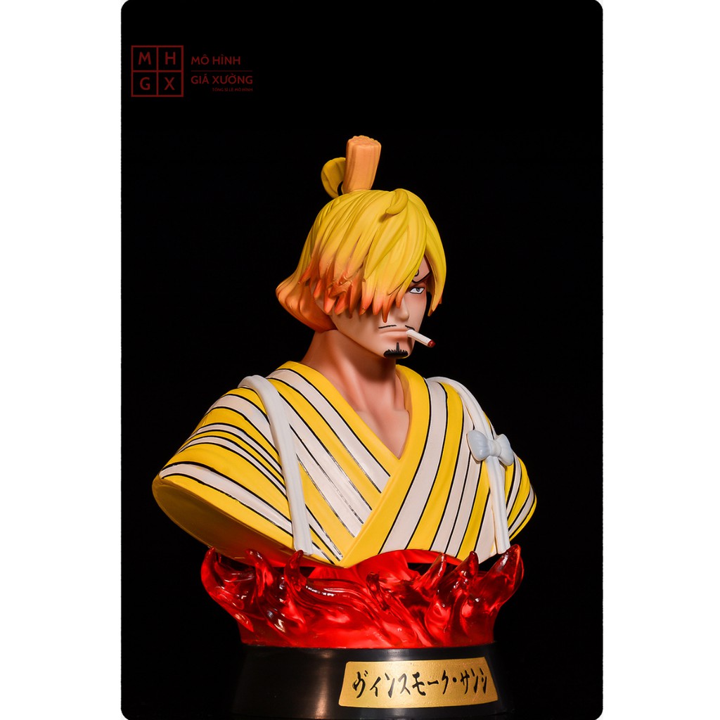 Mô hình One Piece Sanji Tượng Bán Thân + có Led RGB siêu đẹp , cao 17cm , figure anime one piece , mô hình giá xưởng