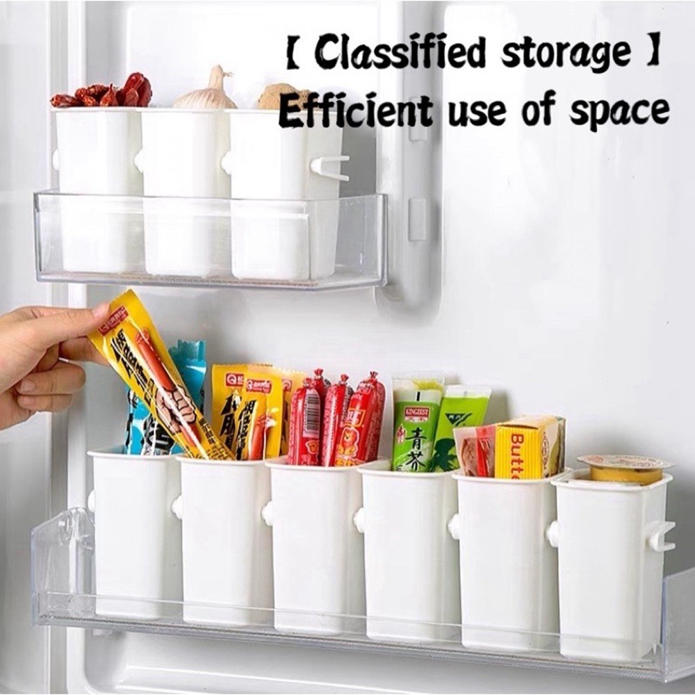 Hộp Đựng Thực Phẩm Gắn Cửa Tủ Lạnh Tiết Kiệm Không Gian