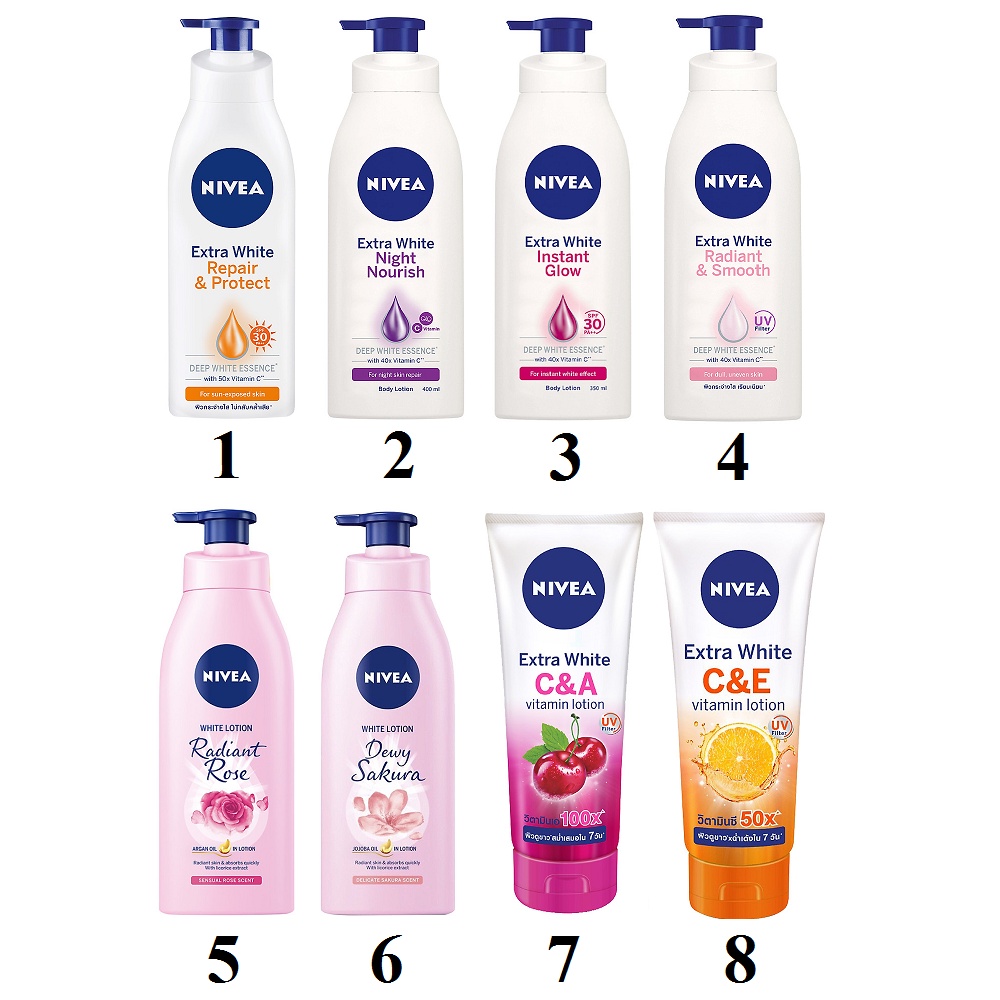 Sữa Dưỡng Thể Nivea Dưỡng Trắng Da - Hàng Chính Hãng