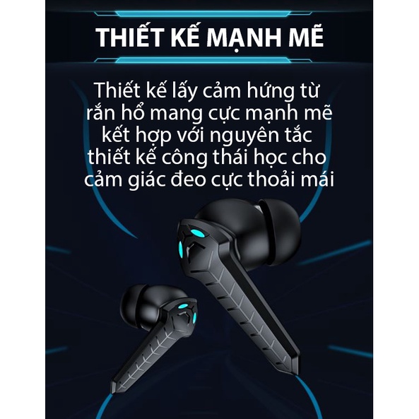 Tai nghe không dây chơi game P36 TWS Bluetooth 5.2 chuyên gaming pupg nghe nhạc in ear