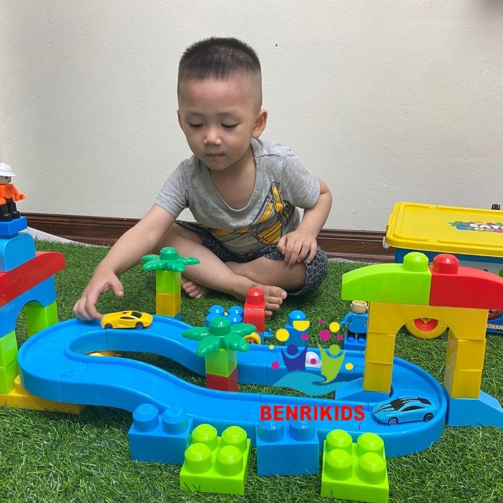 Đồ Chơi trẻ em - Mô Hình Lắp Ráp Đường Đua, Đường Ray Ô Tô Giúp Bé Phát Triển Tư Duy,Tính Sáng Tạo