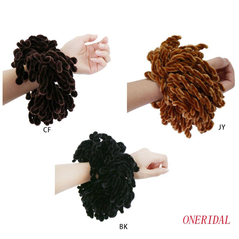 1 Dây Buộc Tóc Bằng Nhung Màu Trơn Thời Trang Dành Cho Nữ