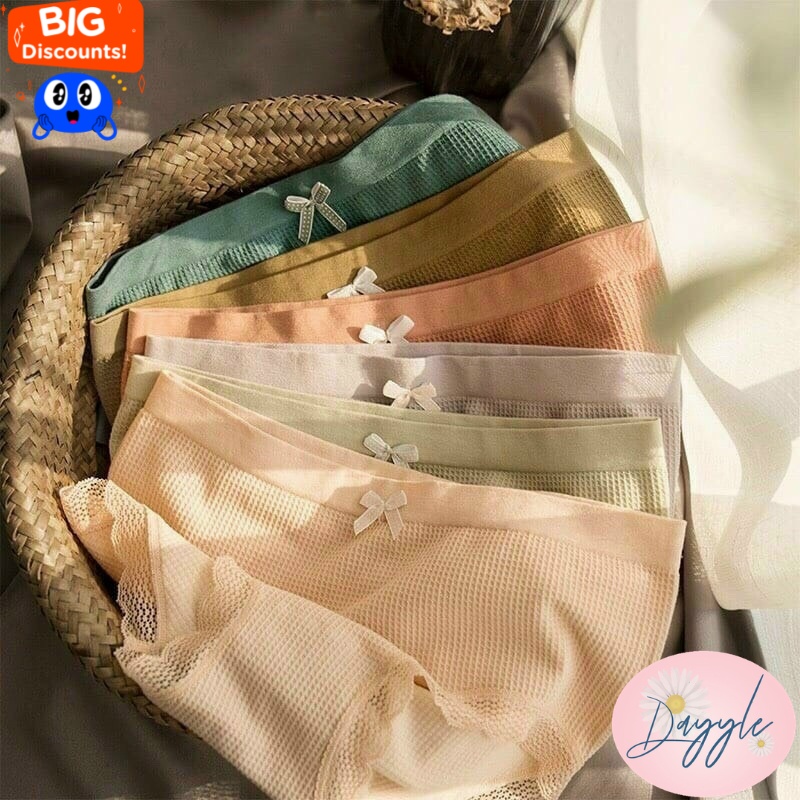 Quần lót nữ cotton sợi tre kháng khuẩn cao cấp viền ren sexy đáng yêu Dayyle QL016