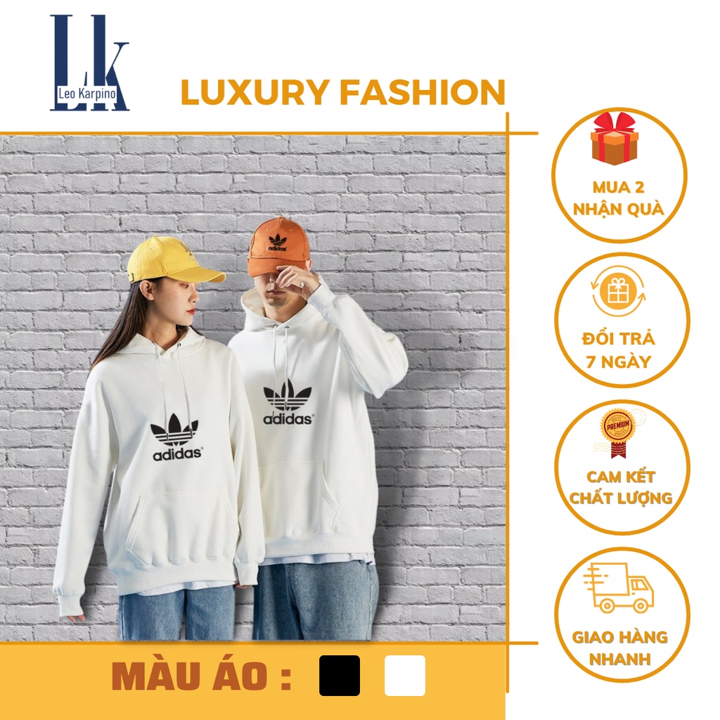 Áo khoác nỉ Hoodie - Áo Hoodie nam nữ form rộng unisex CAO CẤP phong cách Hàn Quốc Lk8852