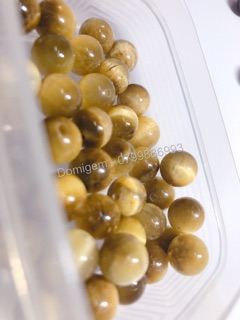 Hạt đá màu vàng mix vòng tay (1 hạt)