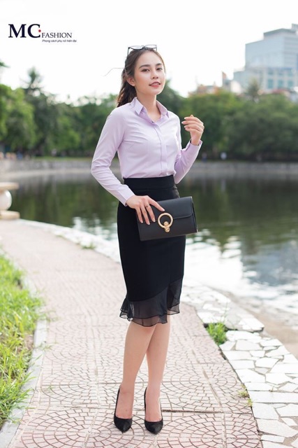 Chân váy đuôi cá 2 tầng voan | BigBuy360 - bigbuy360.vn