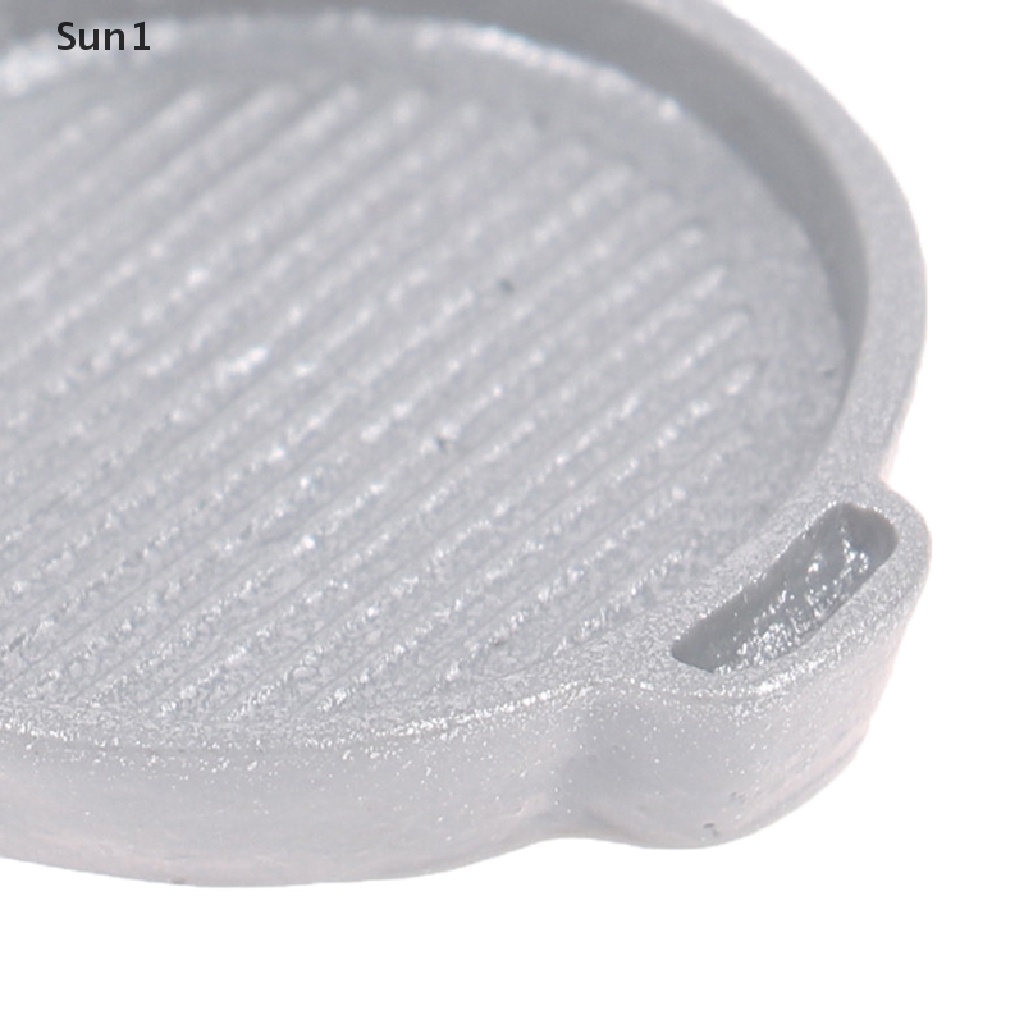 Set 4 mô hình chảo nấu ăn mini tỉ lệ 1:12 cho nhà búp bê