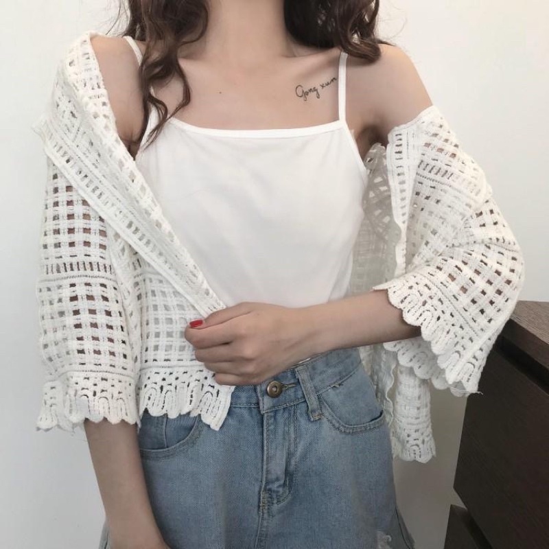 Áo khoác cardigan len nữ sexy thời trang