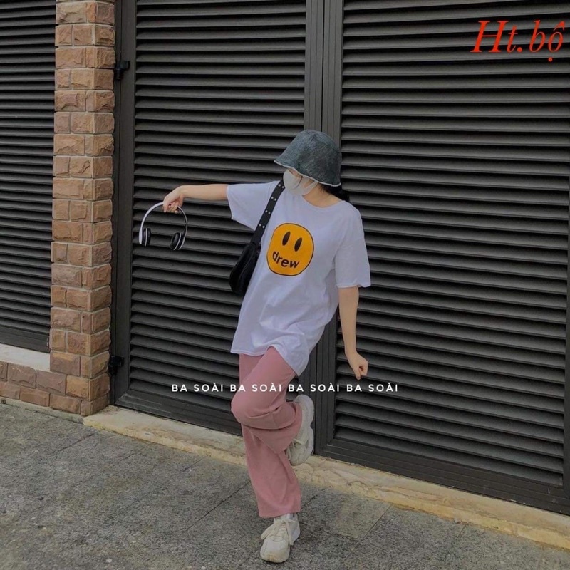 Bộ DREW quần xuông Hồng HT12