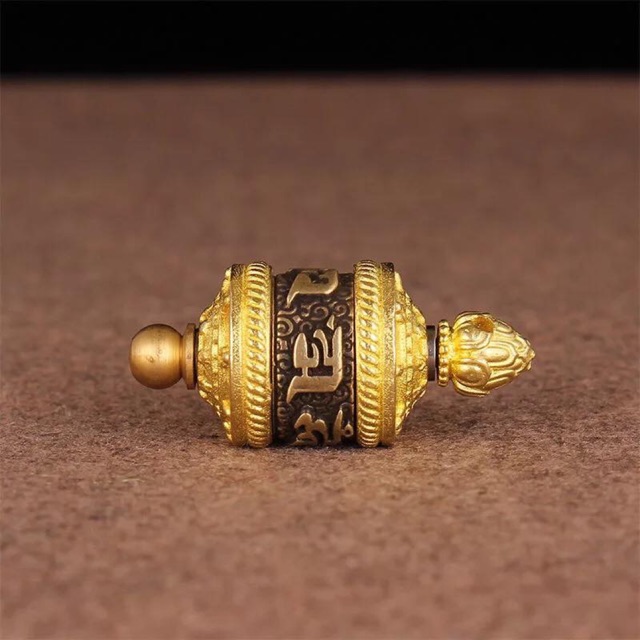 Mặt dây chuyền kinh luân om mani padme hum tây tạng