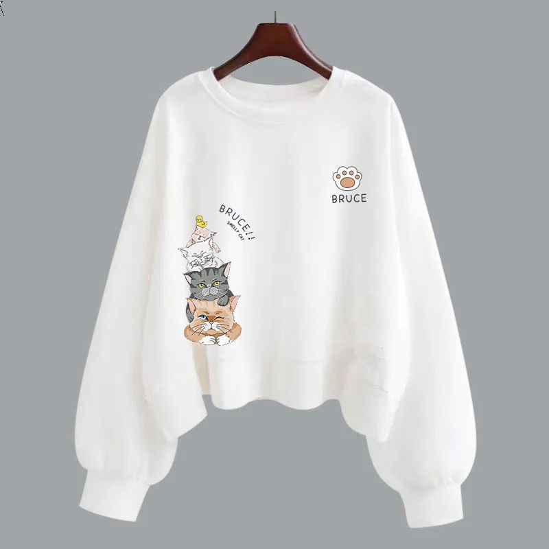 Áo Hoodies Tay Dài Chất Cotton Thời Trang Thu Đông Cho Phái Nữ