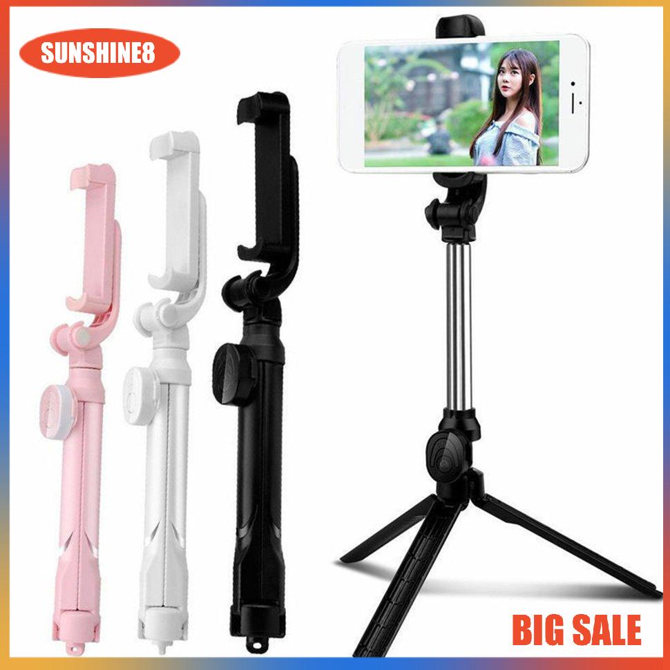 Gậy chụp ảnh selfie kiêm chân tripod thu gọn gấp gọn đa năng cho điện thoại